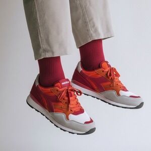 Diadora N902 Speckled Mens Sneakers Carrot Tango Red 501.173286 01 C7958 Size 7